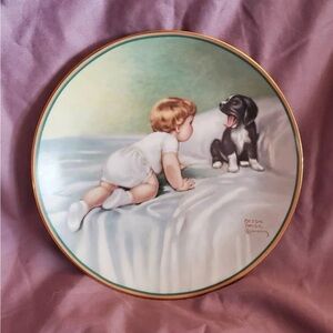 Decorative ‘A Child’s Best Friend’. The design is ‘Who’s Sleepy’ by Bessie